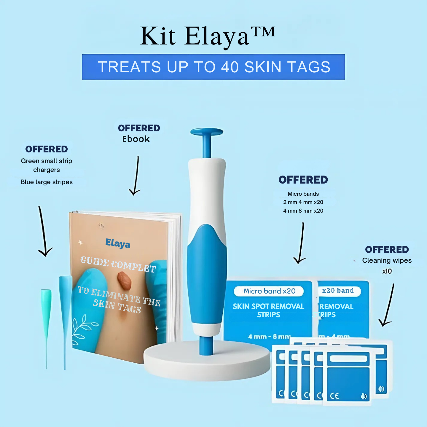 Skin Tags Removal Kit - Elaya